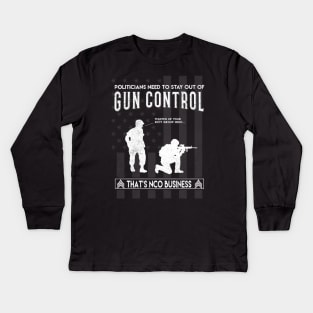 NCO Gun Control 2 Kids Long Sleeve T-Shirt